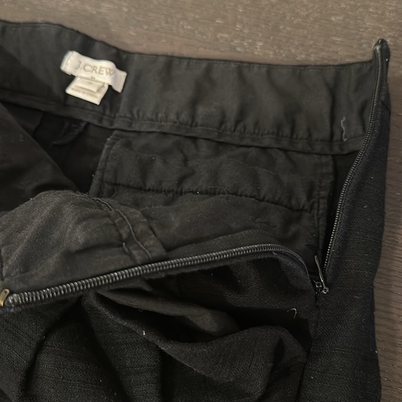 J. Crew Size 2 Black Cotton/Linen Shorts - Picture 8 of 12